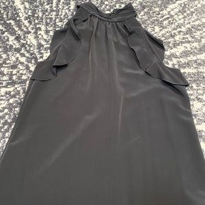 Zoe by Rachel Zoe silky black halter top